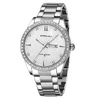 Relógio Masculino Analógico Impermeável Em Aço Inoxidável Data Automática Branco - 1