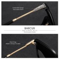 Óculos Polarizados Estilo Olho De Gato ,lentes Gradientes Preto