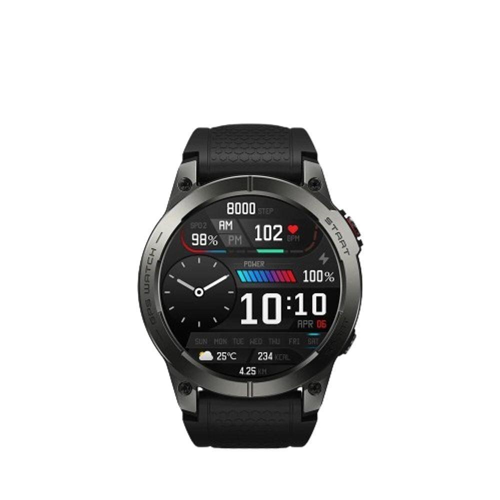 Relógio Zeblaze Stratos 3 Premium, Tela Ultra Hd Amoled, Gps Embutido, Hi-fi Bluetooth Preto - 1
