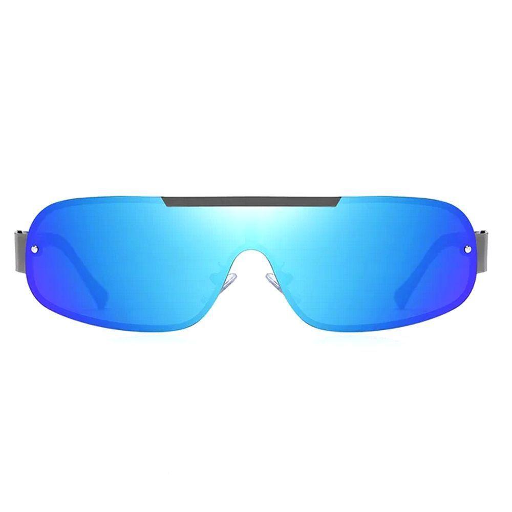 Óculos De Sol Piloto Barcur Ultra Leve Alumínio Masculino Lente Polarizada Uv400 Azul - 4