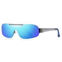Óculos De Sol Piloto Barcur Ultra Leve Alumínio Masculino Lente Polarizada Uv400 Azul - 1