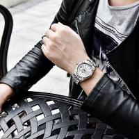 Relogio Analógico Masculino Automatico Em Aço Inoxidavel Impermeavel 10 Atm Cinza - 3