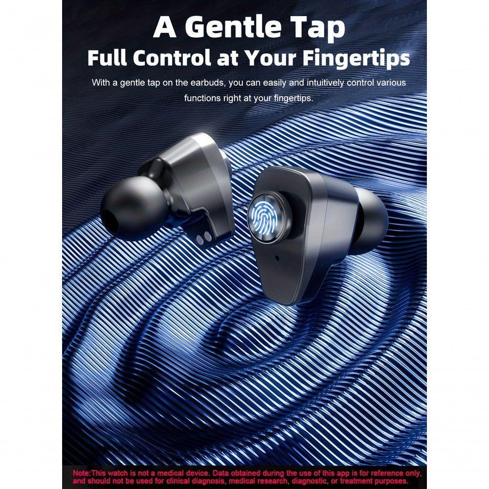 Relógio Inteligente, Chamadas Sem Fio, Fones De Ouvido Embutidos, Esportivo Prata - 3