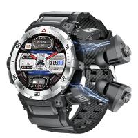 Relógio Inteligente, Chamadas Sem Fio, Fones De Ouvido Embutidos, Esportivo Prata - 1