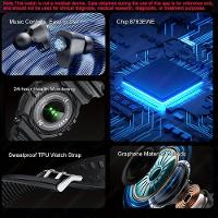 Relógio Inteligente, Chamadas Sem Fio, Fones De Ouvido Embutidos, Esportivo Prata - 2