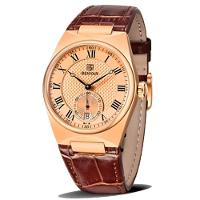 Relógio De Quartzo Retrô Masculino Pulseira Design Animal Print Impermeável 3atm Dourado - 3