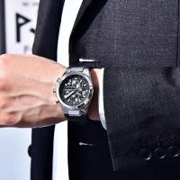 Relógio De Quartzo Masculino Design Esportivo Com Cronógrafo Impermeavel 3atm Preto - 2