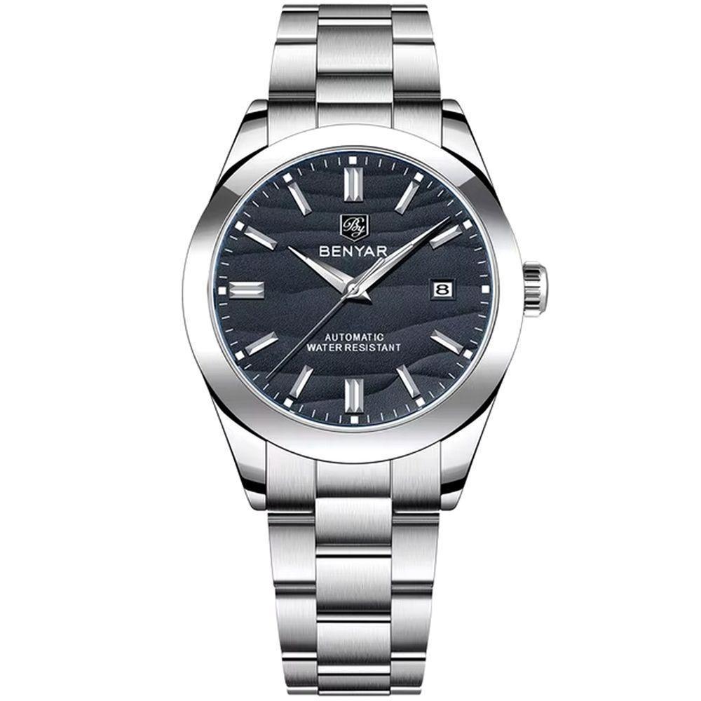 Relógio Automático Masculino Desert Dial Design Em Aço Inoxidável Impermeavel Preto - 1