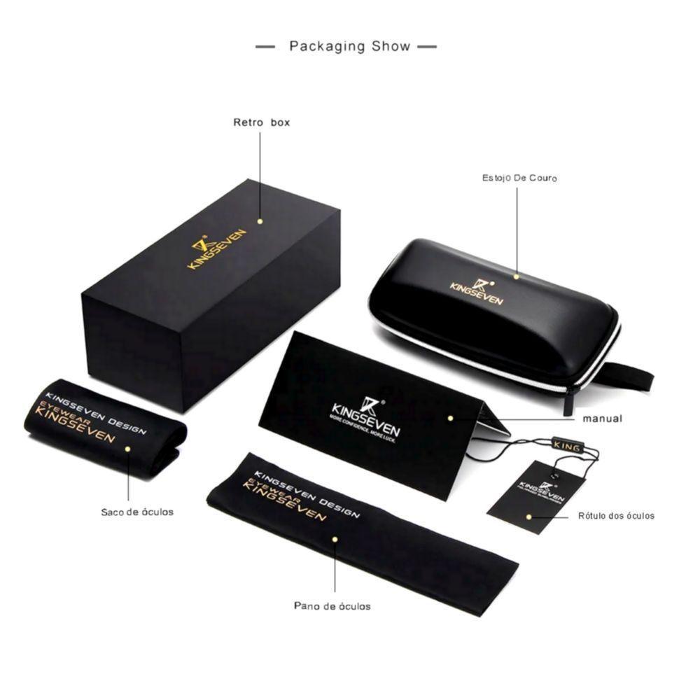 Óculos De Sol Retangular Masculino Com Proteção Uv400 Polarizados Prata - 3