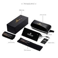 Óculos De Sol Retangular Masculino Com Proteção Uv400 Polarizados Prata - 3