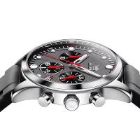 Relógio De Quartzo Masculino Pulseira De Silicone Multifuncional Impermeável Cinza