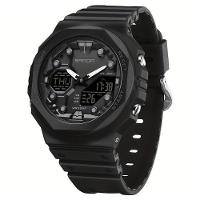 Relógio Masculino Esportivo Multifuncional Com Mostrador Grande Sanda Preto - 1