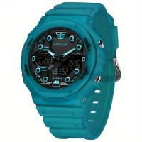 Relógio Masculino Esportivo Multifuncional Com Mostrador Grande Sanda Azul Safira - 1