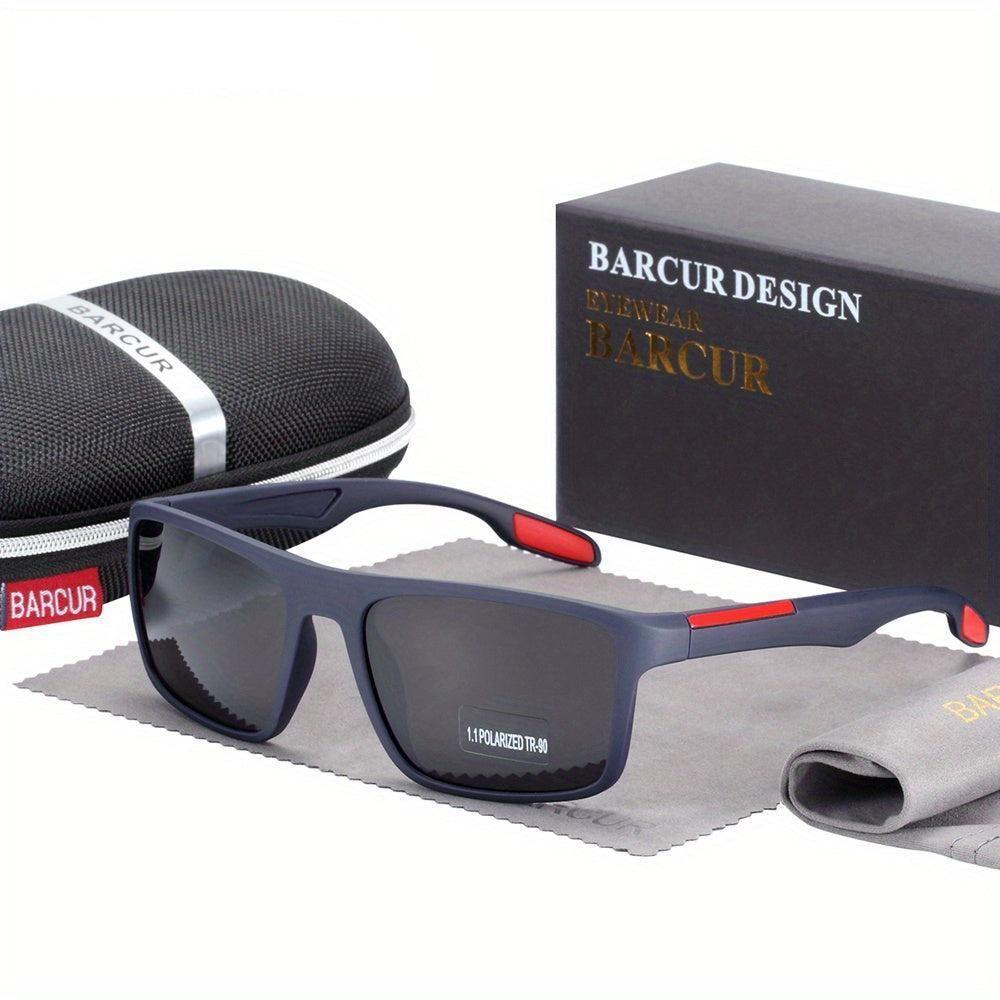 Óculos De Sol Polarizados Ultraleves Com Armação Tr90 E Proteção Uv400 Para Homens Azul - 1