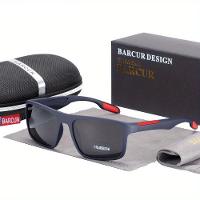 Óculos De Sol Polarizados Ultraleves Com Armação Tr90 E Proteção Uv400 Para Homens Azul - 1