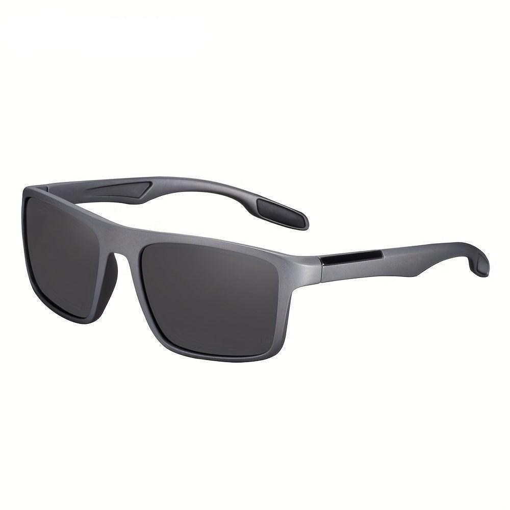 Óculos De Sol Polarizados Ultraleves Com Armação Tr90 E Proteção Uv400 Para Homens Preto Cinza - 3