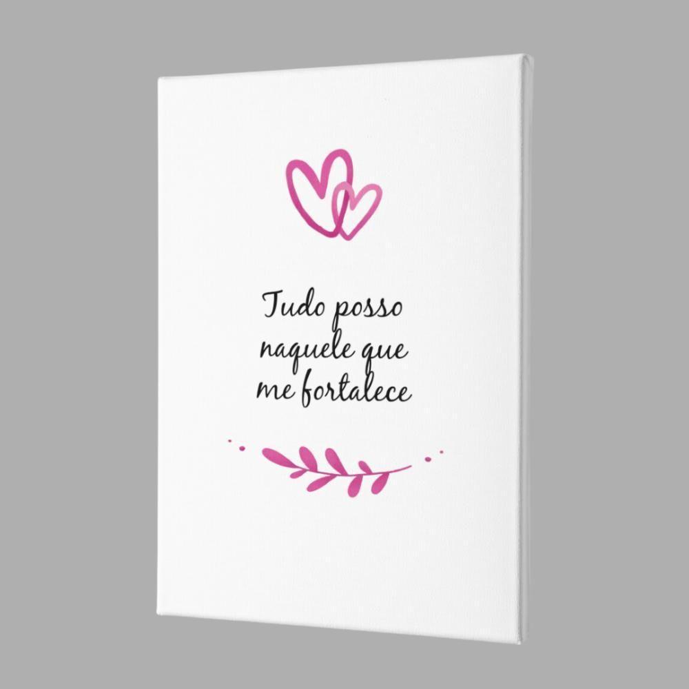 Placa Decorativa - Tudo Posso Naquele Que Me Fortalece - 3