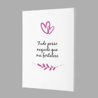 Placa Decorativa - Tudo Posso Naquele Que Me Fortalece - 3