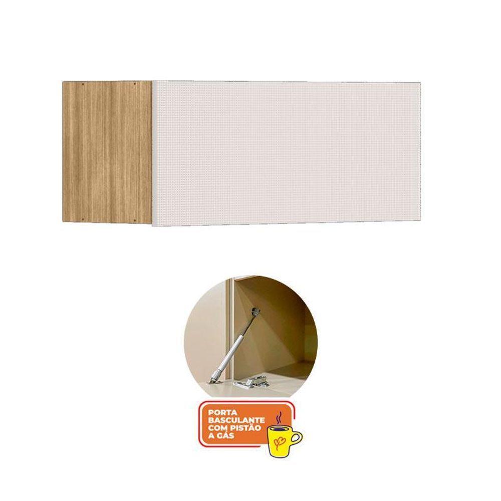 Armário Aéreo Ambiente Art 1 Porta Basculante 80cm Freijó Soft - 3