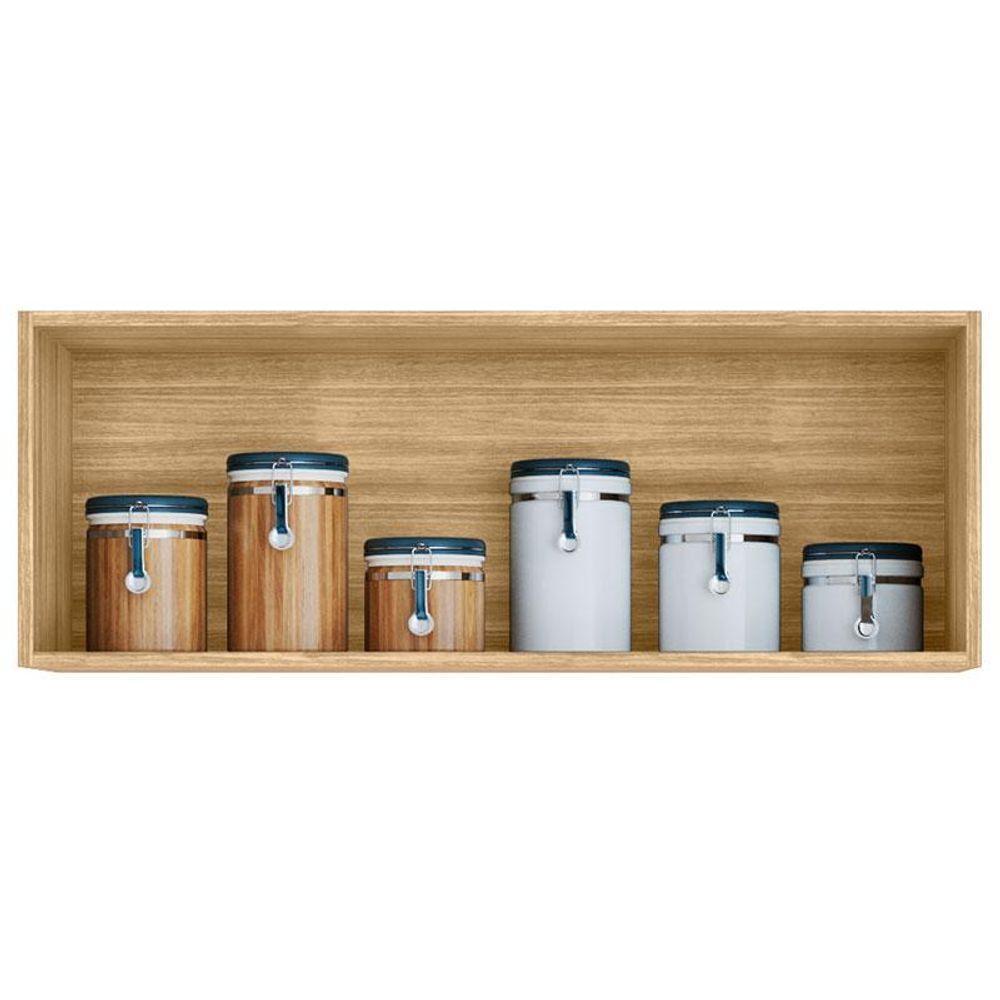 Armário Aéreo Ambiente Art 1 Porta Basculante 80cm Freijó Soft - 4