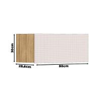 Armário Aéreo Ambiente Art 1 Porta Basculante 80cm Freijó Soft - 5