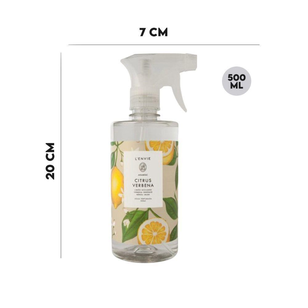 Água Perfumada Limão Citrus Verbena Gerânio Lenvie 500 Ml - 6