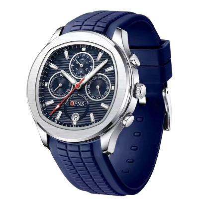 Relógio De Pulso De Quartzo Impermeável Masculino Casual Luminoso Azul