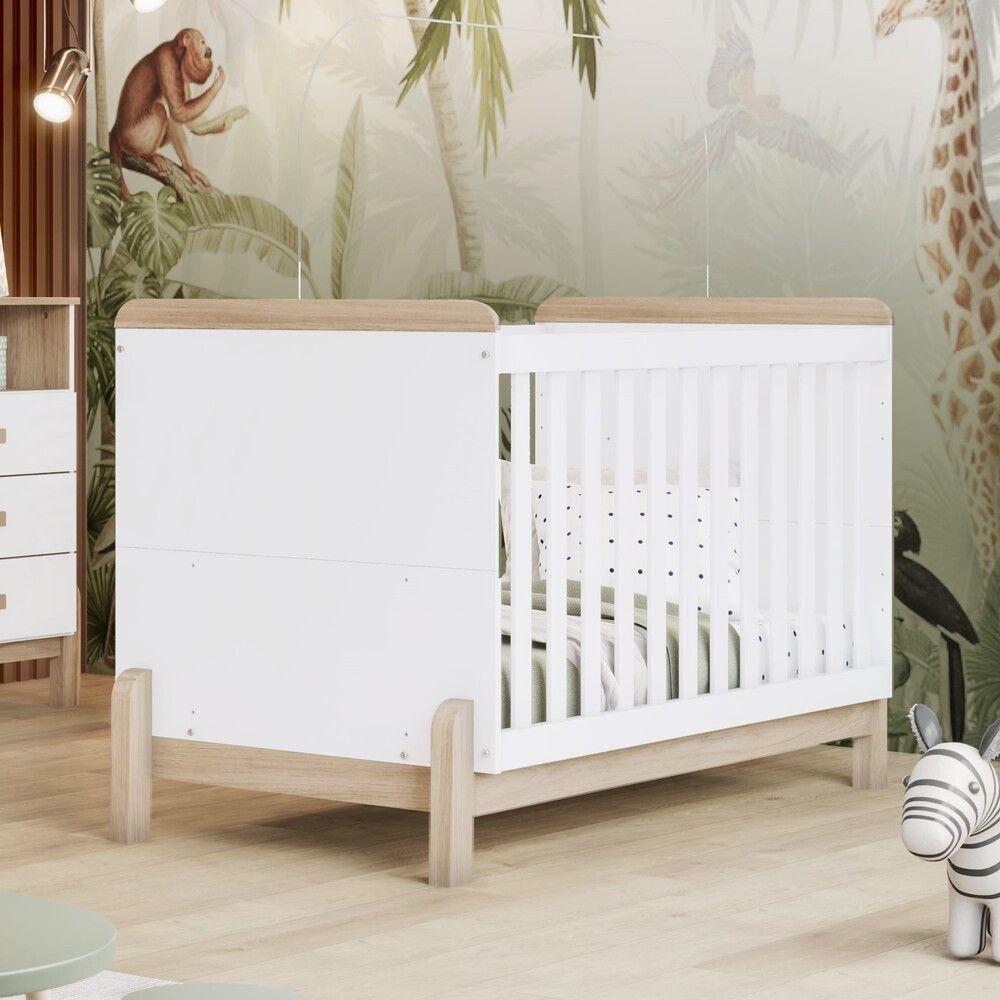 Berço Mini Cama 2 Em 1 Ternura Henn Branco Com Jequitibá Hp - 1