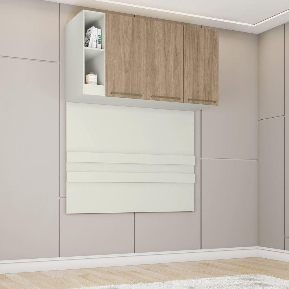 Ponte Casal 3 Portas 1450mm Seletto Henn Areia Hp Com Jequitibá - 2