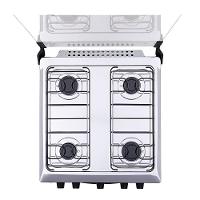 Fogão 4 Bocas Atlas Mônaco Plus Com Mesa Inox E Acendimento Automático Preto Bivolt - 5