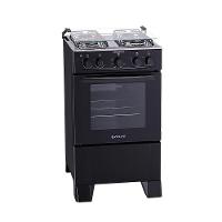 Fogão 4 Bocas Atlas Mônaco Plus Com Mesa Inox E Acendimento Automático Preto Bivolt - 1