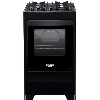 Fogão 4 Bocas Dako Supreme Glass A Gás Acendimento Automático Preto Bivolt