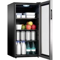 Frigobar Suggar 88 Litros Com Porta De Vidro FB8811IX/FB8812IX Inox 110V