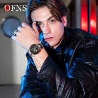 Relógio De Quartzo Resistente à água 3atm Mostrador Redondo Preto - 2