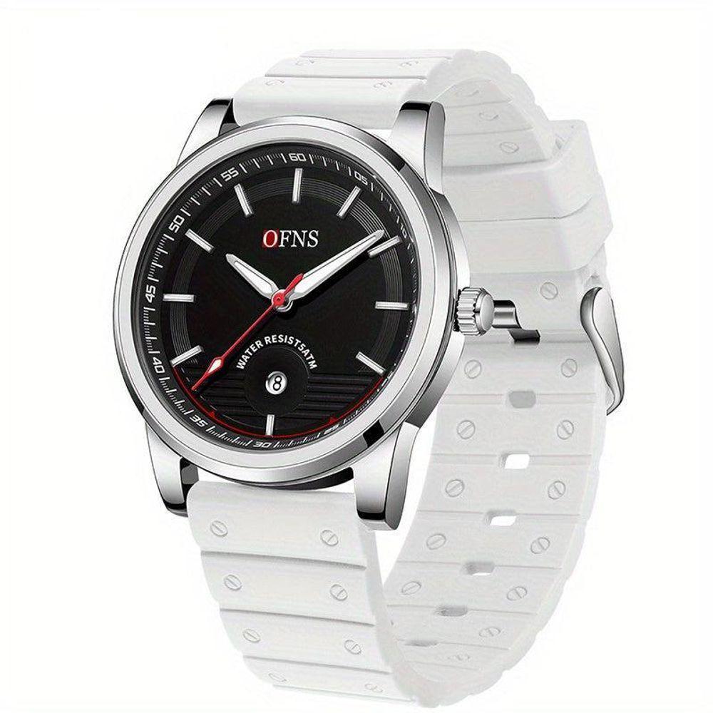Relógio Leisure Versátil E Moderno Com Brilho Noturno à Prova D\'água Branco - 1