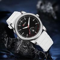 Relógio Leisure Versátil E Moderno Com Brilho Noturno à Prova D\'água Branco - 2