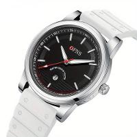 Relógio Leisure Versátil E Moderno Com Brilho Noturno à Prova D\'água Branco - 3