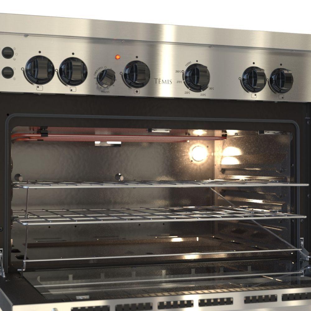 Fogão De Embutir 5 Bocas Venax Temis Inox Gás GLP 127V - 5