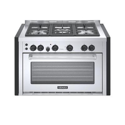 Fogão de Embutir 5 Bocas Gás GLP Venax Temis Mesa Inox Acendimento Automático 110V