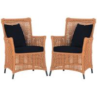 Poltronas Igapó Alumínio Pintura Preta Corda Náutica E12 Terra Cota - 1