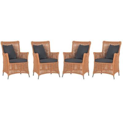 Kit 4 Poltronas Igapó Alumínio Corda Náutica Fendi Terracota Trama Móveis