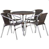 Kit 4 Cadeiras E Mesa Tampo 2 Espreguiçadeiras Piscina Argila - 2