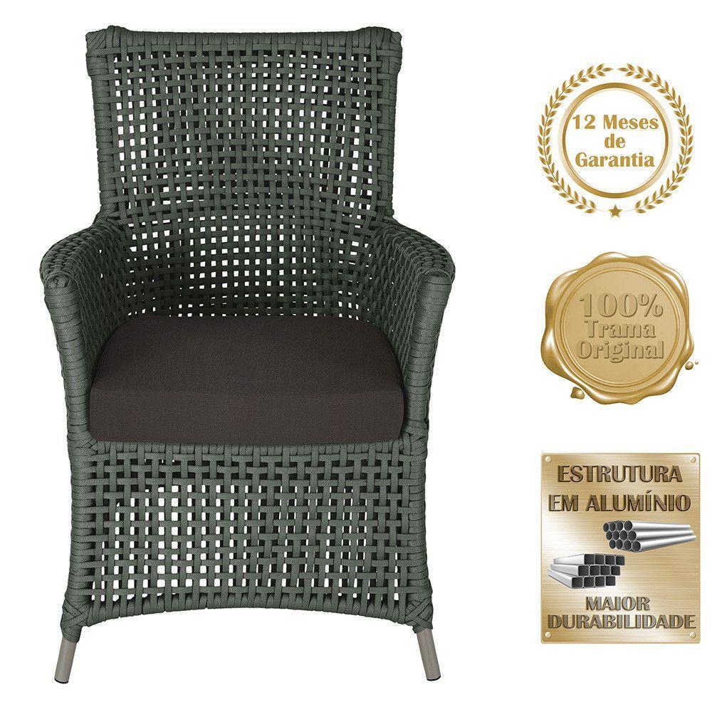 Poltronas Igapó Alumínio Pintura Fendi Corda Náutica E9 Verde - 2