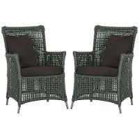 Poltronas Igapó Alumínio Pintura Fendi Corda Náutica E9 Verde - 1