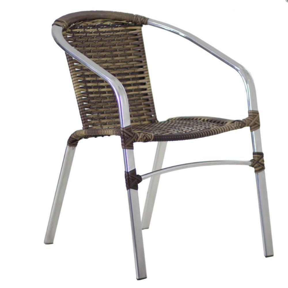 Kit 4 Cadeiras E Mesa Tampo 2 Espreguiçadeiras E Mesa Cappuccino - 1