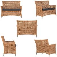 1 Sofá área Externa Igapó Alumínio Fendi Corda Náutica E11 Terra Cota - 2