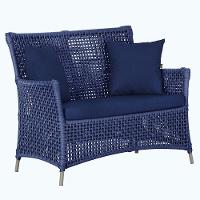 1 Sofá área Externa Igapó Alumínio Fendi Corda Náutica E10 Azul - 7