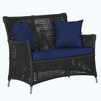 1 Sofá área Externa Igapó Alumínio Fendi Corda Náutica E10 Preto - 1