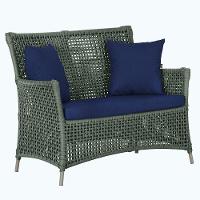 1 Sofá área Externa Igapó Alumínio Fendi Corda Náutica E10 Verde - 6