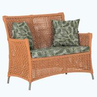 1 Sofá área Externa Igapó Alumínio Fendi Corda Náutica E5 Terra Cota - 1